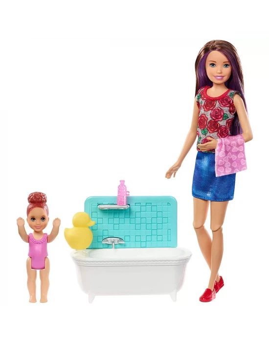 Barbie Bebek Bakıcılığı Oyun Seti FXH05
