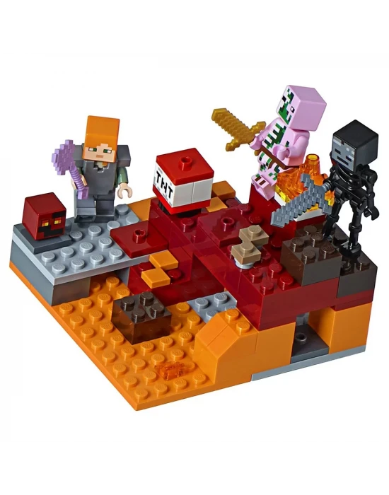 Lego Minecraft Nether Fight 21139
