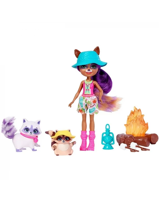 Enchantimals Raelin Raccoon Piknikte Oyun Seti