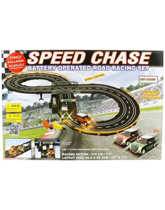 Sunman Speed Chase Mini Cooper Işıklı Yarış Seti