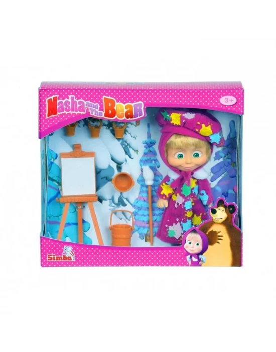 Simba Ressam Maşa Bebek Set 12 cm