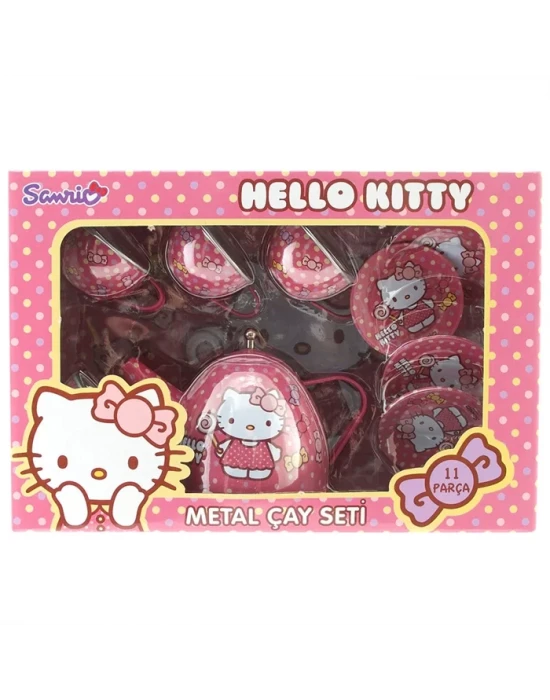 Hello Kitty Metal Çay Seti 11 Parça Model 2