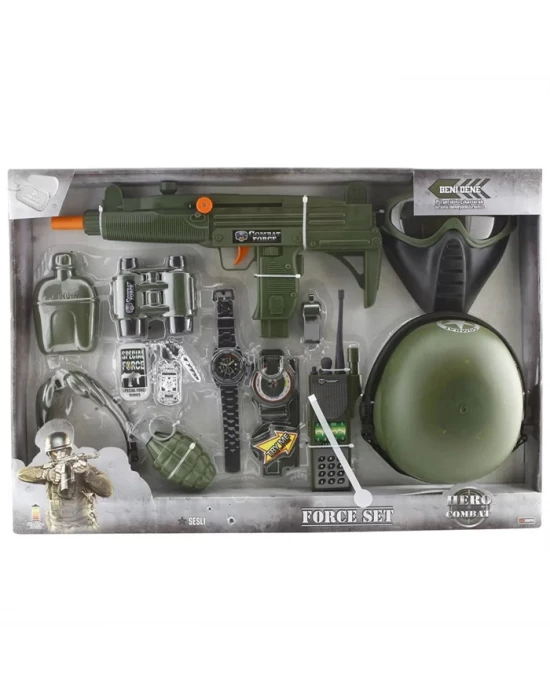 Combat Force Kask Ve Ekipman Oyun Seti
