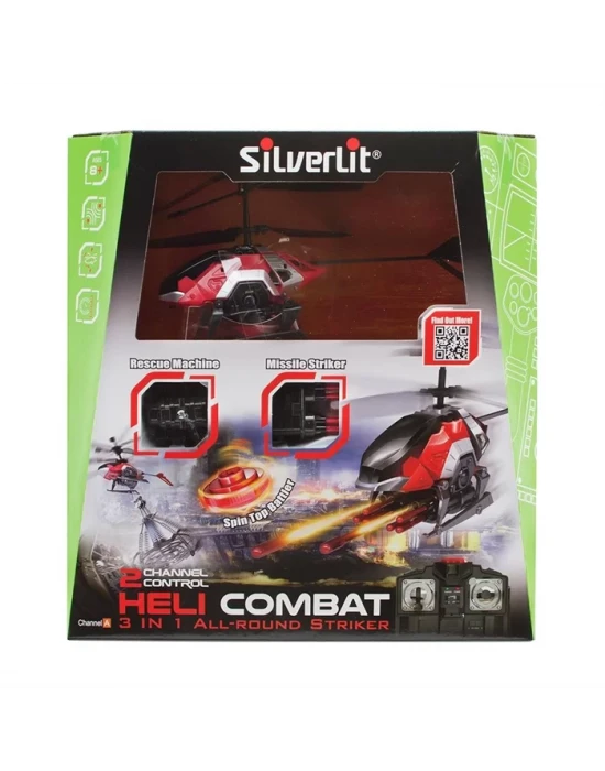 Silverlit Heli Combat Kumandalı Helikopter Kırmızı 2CH