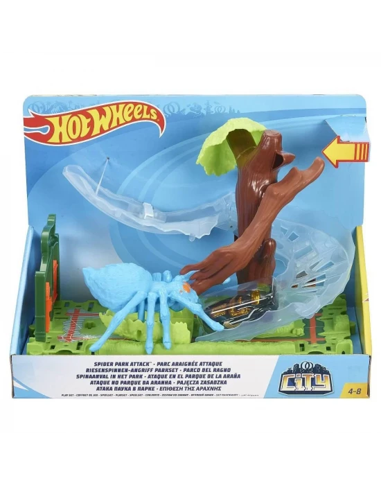 Hot Wheels Şehirde Yaratık Macerasi Örümcek Parkı Kapışması FNB07