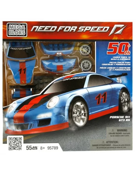Mega Bloks Need For Speed Porsche 911 Gt3 Rs Oyun Seti Mavi