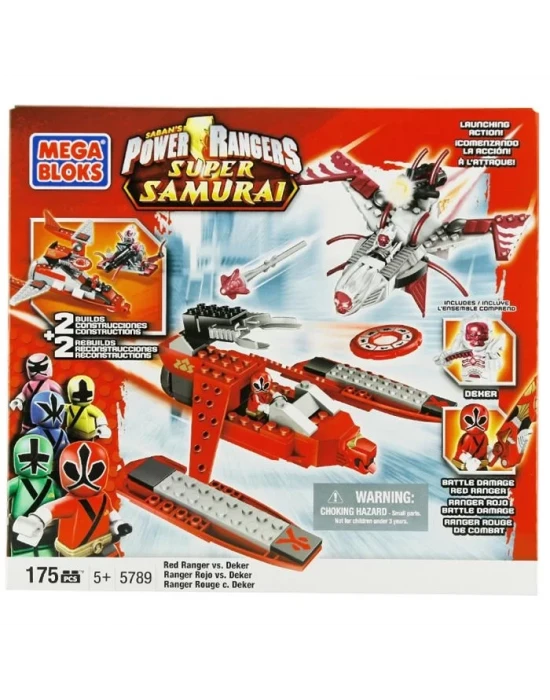 Mega Bloks Power Rangers Ss Red Ranger Vs Deker