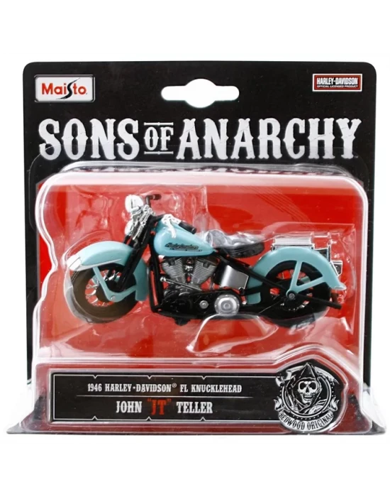 Maisto Sons Of Anarchy 1946 Harley Davidson JT 1:18 Model Motorsi