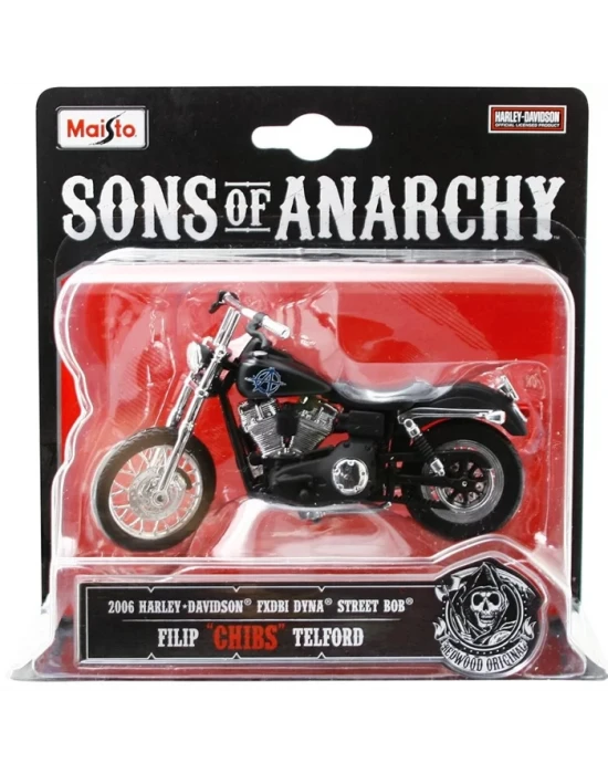 Maisto Sons Of Anarchy 2006 Harley Davidson CHIBS 1:18 Model Moto