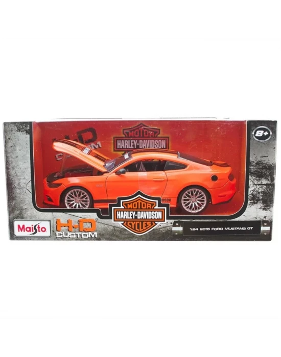 Maisto Ford Mustang GT 2015 1:24 Harley Davidson Model Araba Turu