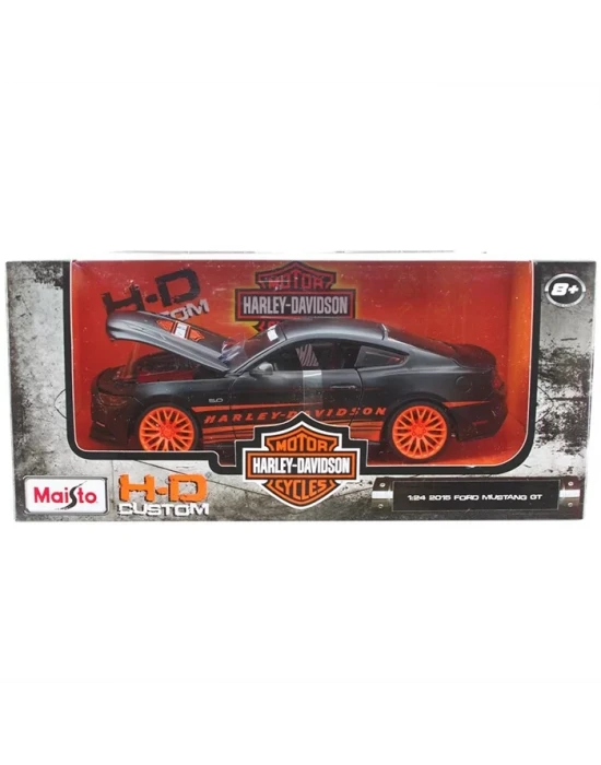 Maisto Ford Mustang GT 2015 1:24 Harley Davidson Model Araba Siya