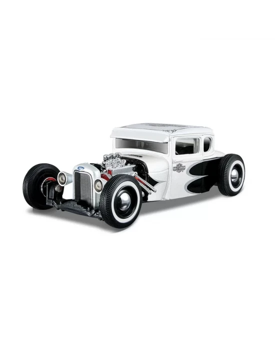 Maisto 1:24 1929 Ford Harley Davidson Beyaz-Siyah