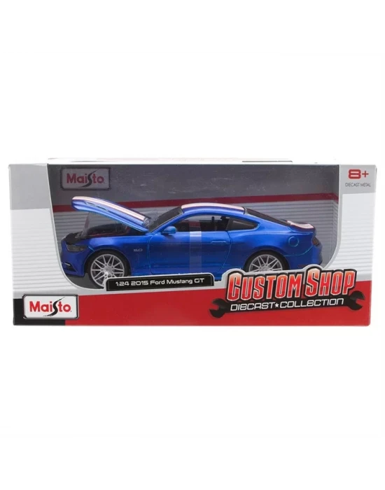 Maisto 2015 Ford Mustang GT 1:24 Pro Rodz Mavi