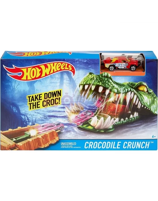 Hot Wheels Çılgın Yaratıklar Crocodile Crunch Oyun Seti