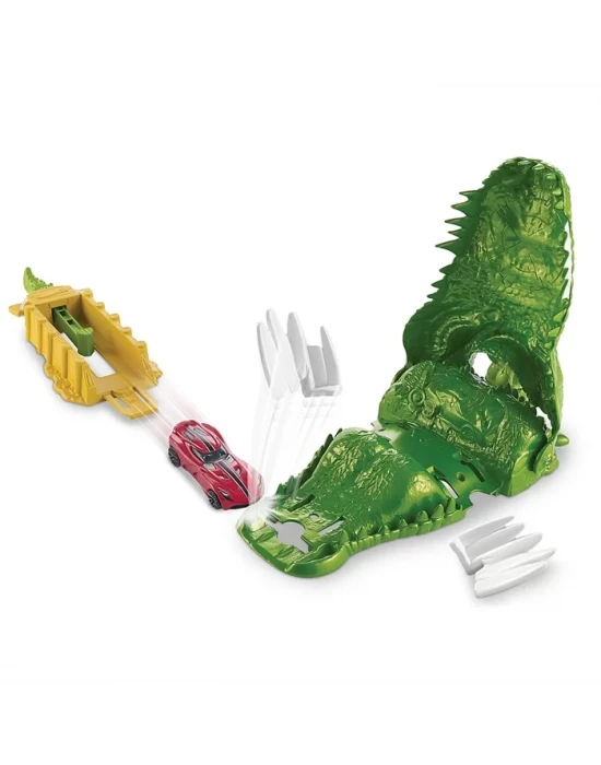 Hot Wheels Çılgın Yaratıklar Crocodile Crunch Oyun Seti