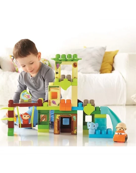 Mega Bloks Fisher-Price Swing and Slide Jungle 1-5 Yaş