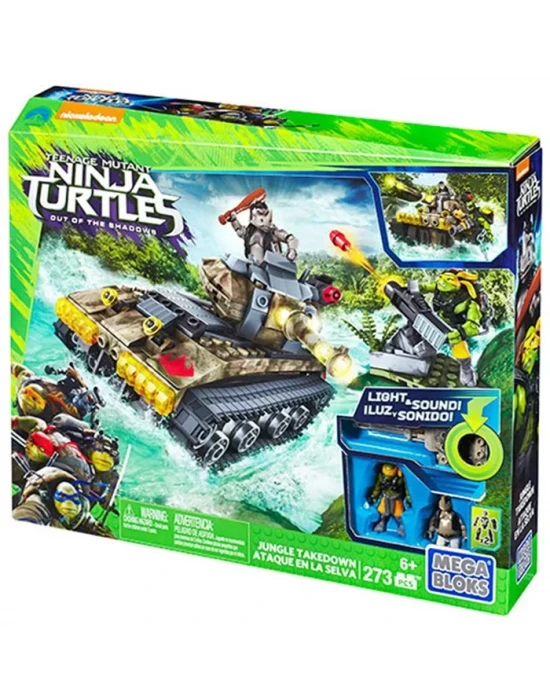 Mega Bloks Ninja Kaplumbağalar Jungle Battle Scene Oyun Seti