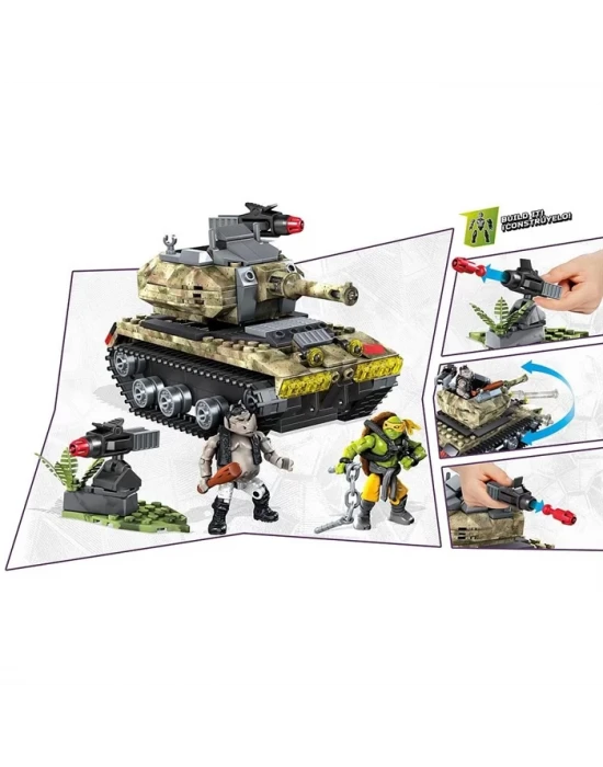Mega Bloks Ninja Kaplumbağalar Jungle Battle Scene Oyun Seti