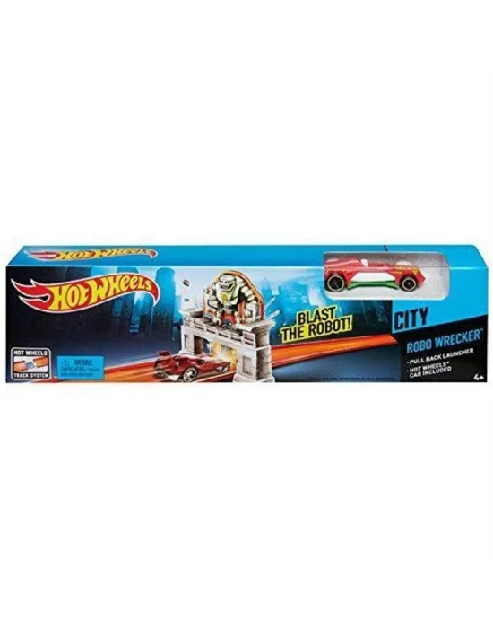 Hot Wheels Yüksek Atlayış Robo Wrecker Yarış Seti