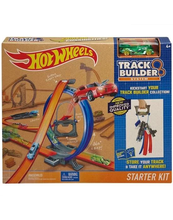 Hot Wheels Track Builder Hızlı Yarış Oyun Seti