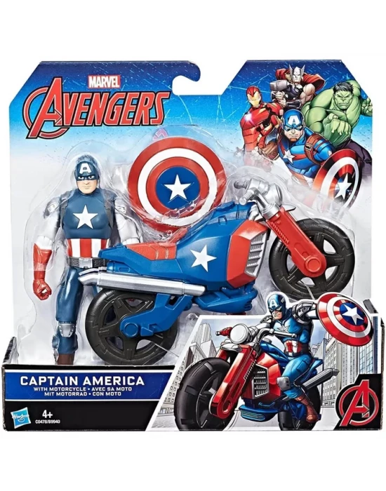 Marvel Avengers Captain America Figür ve Araç Seti