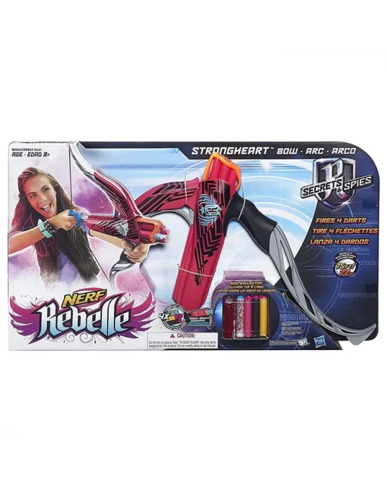 Nerf Rebelle Strongheart Bow Pembe