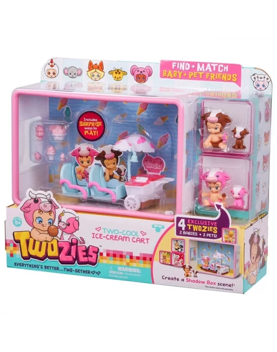 Twozies İkizler Birlikte Eğleniyor İce Cream Car Oyun Seti