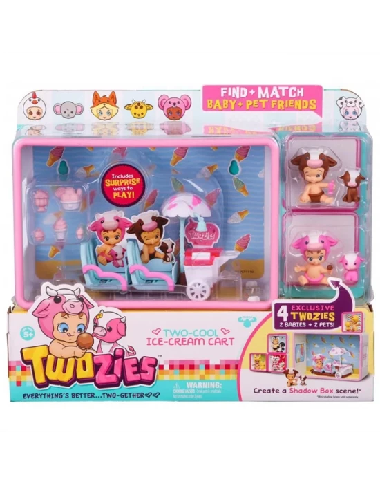 Twozies İkizler Birlikte Eğleniyor İce Cream Car Oyun Seti