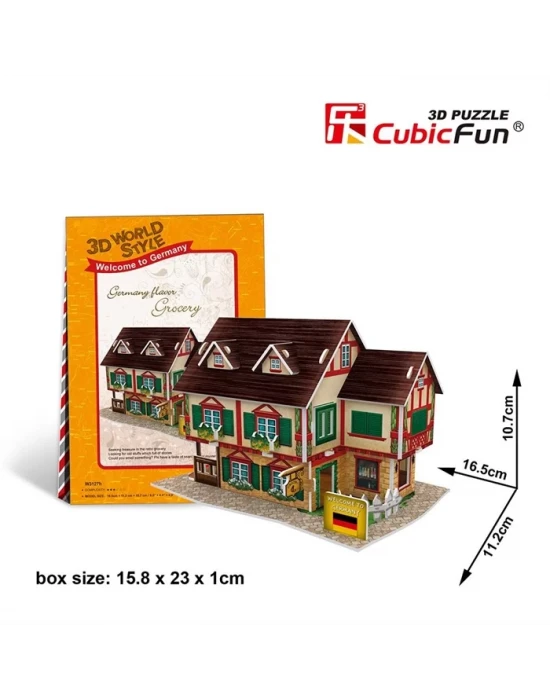 Cubic Fun 3D 32 Parça Puzzle Alman Bakkalı