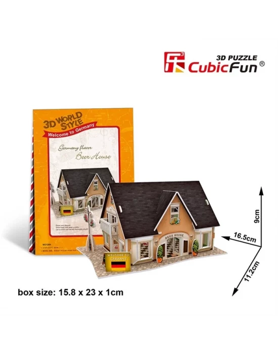 Cubic Fun 3D 42 Parça Puzzle Alman Bira Evi