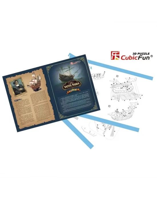 Cubic Fun 3D 83 Parça Puzzle Yacht Mary Gemi