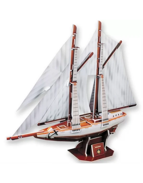Cubic Fun 3D 81 Parça Puzzle Two-Masted Schooner Yelkenlisi