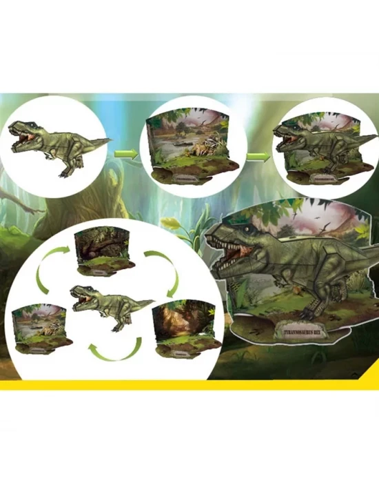 Cubic Fun 3D 36 Parca Puzzle Dinozor Tyrannosaurus Rex