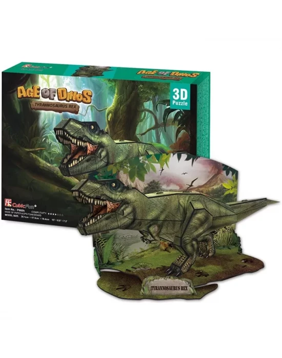 Cubic Fun 3D 36 Parca Puzzle Dinozor Tyrannosaurus Rex