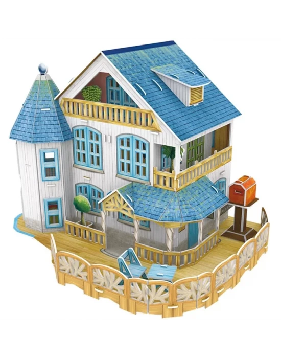 Cubic Fun 3D 132 Parça Led Puzzle Köy Villası