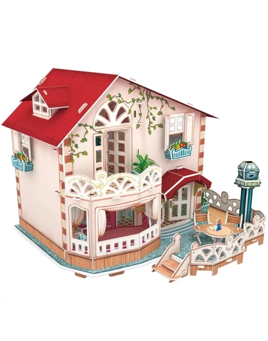 Cubic Fun 3D 114 Parça Puzzle Holiday Bungalow Bebek Evi