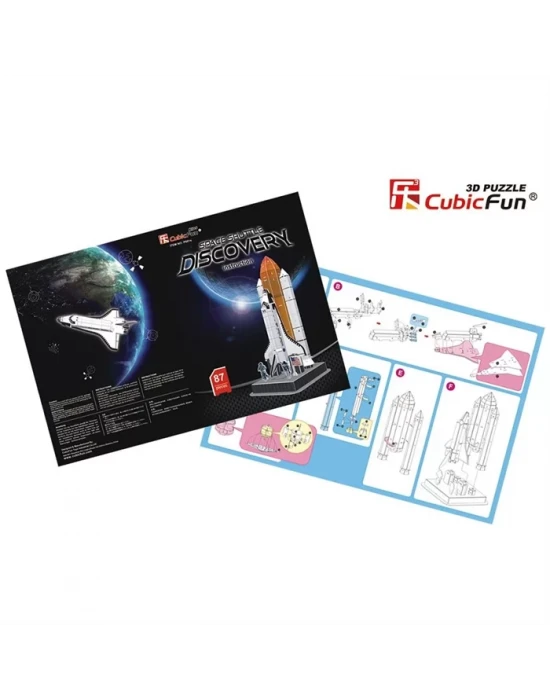 Cubic Fun 3D 87 Parça Puzzle Discovery Uzay Mekiği