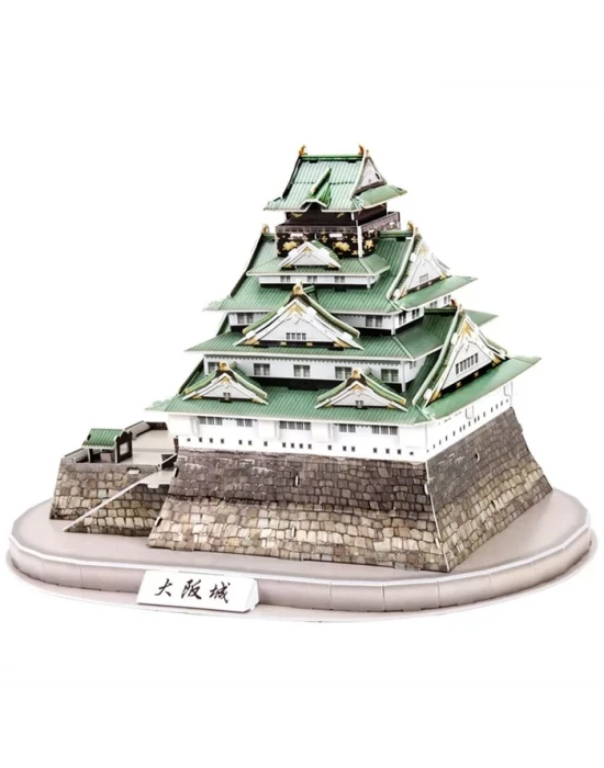 Cubic Fun 3D 101 Parça Puzzle Osaka Kalesi - Japonya