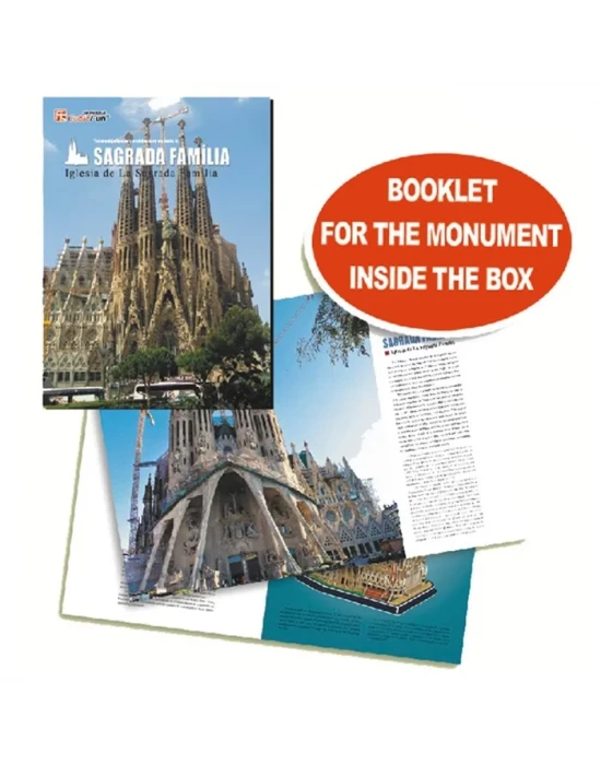 Cubic Fun 3D 194 Parça Puzzle La Sagrada Familia Kilisesi - İspan