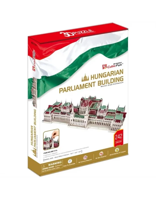 Cubic Fun 3D 237 Parça Puzzle Parlemento Binası - Macaristan