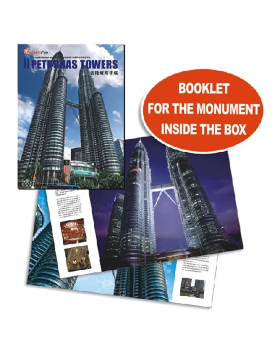 Cubic Fun 3D 86 Parça Puzzle Petronas Kuleleri - Malezya