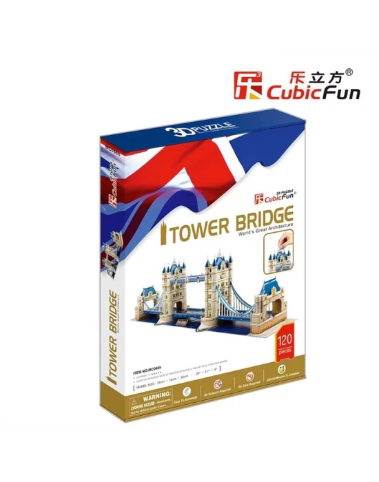 Cubic Fun 3D 120 Parça Puzzle Tower Bridge- İngiltere