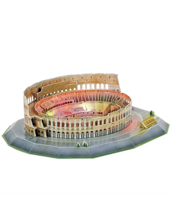Cubic Fun 3D 185 Parça Puzzle Colosseum Arena - İtalya (Led Işıkl