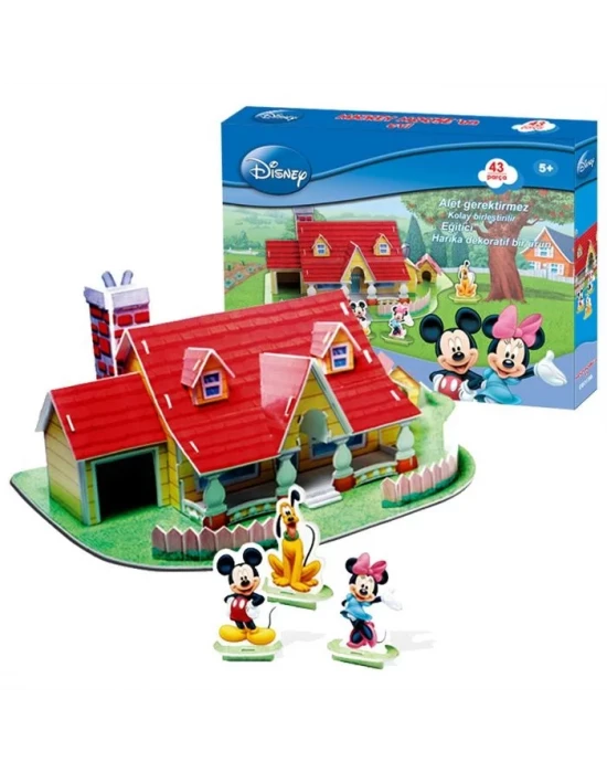 Cubic Fun 3D 43 parça 3 Boyutlu Puzzle Mickey Mouse’un Evi