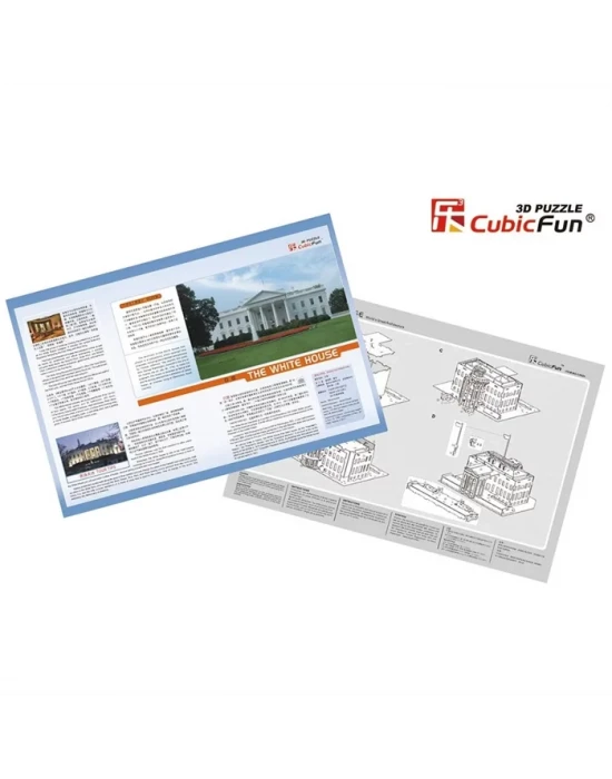Cubic Fun 3D 65 Parça Puzzle Beyaz Saray