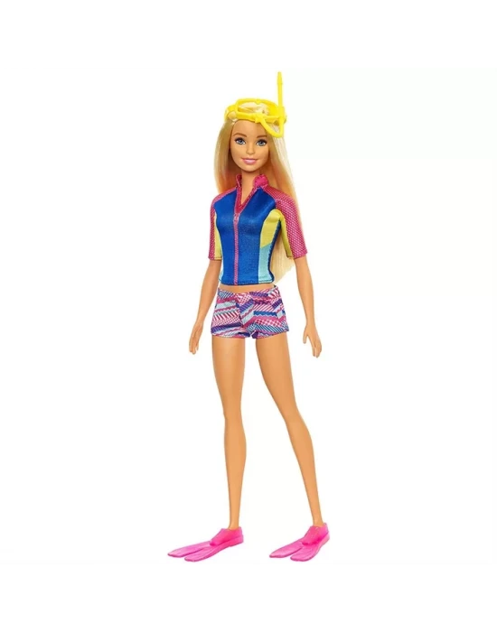 Barbie Sihirli Yunuslar Yüzücü Model Bebek