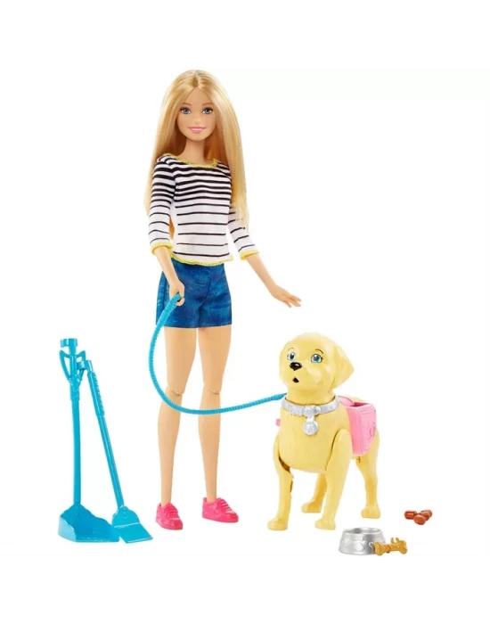 Barbie ve Tuvalet Eğitimindeki Köpeği Oyun Seti