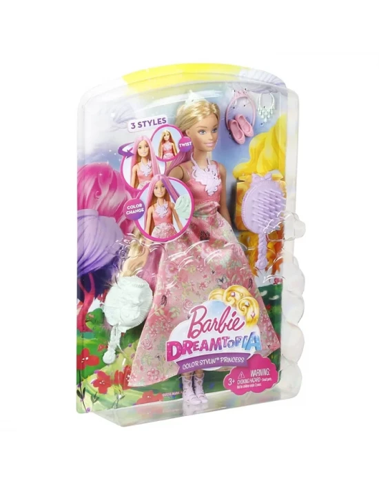 Barbie Dreamtopia Hayaller Ülkesi Renkli Saçlı Prenses Model Bebe