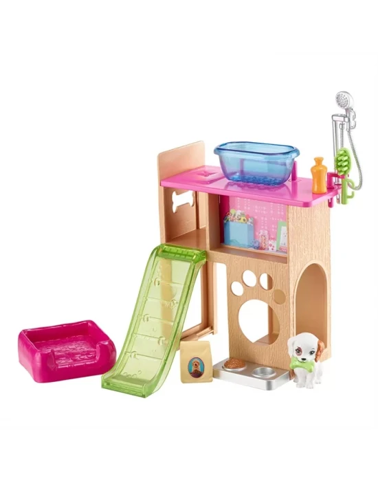 Barbie Ev İçi Dekorasyon Evcil Hayvan Masası Oyun Seti DVX50