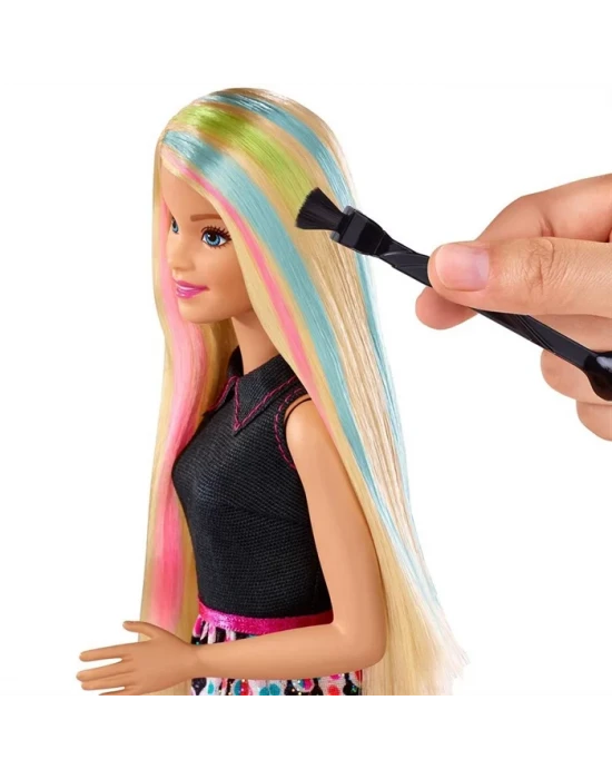 Barbie Renkli Saçlar Oyun Seti
